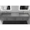 Castello Usa Amazon 84-inch Gray Vanity Set with Gray Top and Brushed Nickel Handles CB-MC-84G-BN-2056-GR - alternate 6